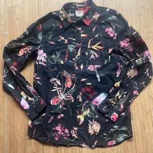 Floral Vans button up shirt